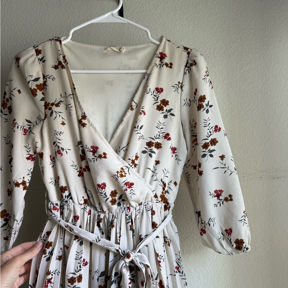 Roolee Floral Wrap Dress midi XXS - Picture 6 of 6